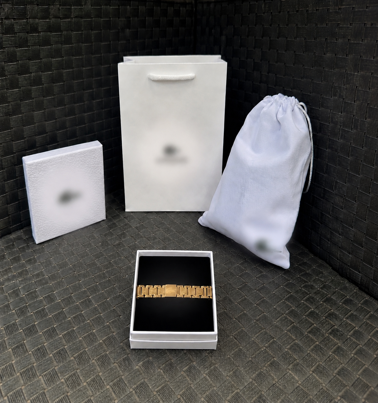 Bracelet Signature — Coffret complet Or